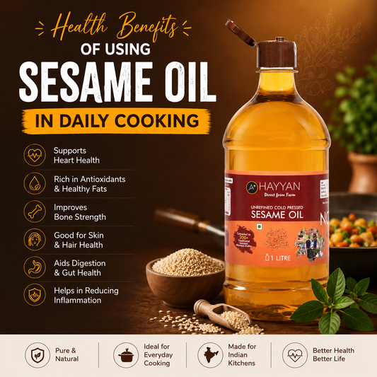 Health benefits of using sesame oil in daily cooking