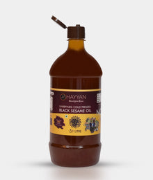 HAYYAN Cold Pressed black sesame Oil - 1 Litre