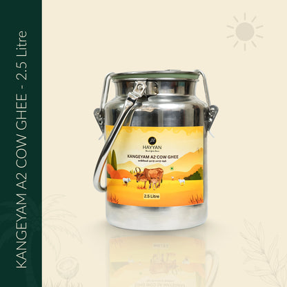 Hayyan A2 Pure Kangeyam Cow Ghee 2.5 Litres