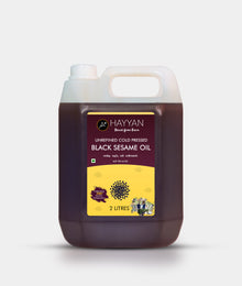 HAYYAN Cold Pressed black sesame Oil - 2 Litre