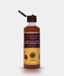 HAYYAN Cold Pressed black sesame Oil - 250 ml