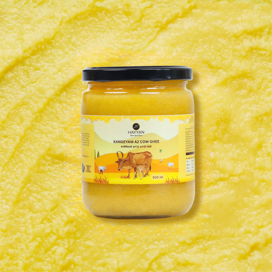 Hayyan A2 Pure Kangeyam Cow Ghee 500 ml