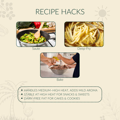 HAYYAN Cold Pressed Unrefined Own Farm Coconut Oil ( Chekku / Ghani ) - 500 ml