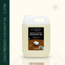 HAYYAN Cold Pressed Own Farm Unrefined Coconut Oil - 5 Litres