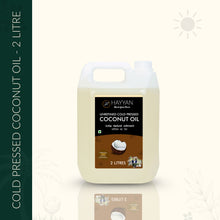 HAYYAN Cold Pressed Unrefined Own Farm Coconut Oil ( Chekku / Ghani ) - 2 Litres