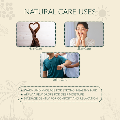 HAYYAN Cold Pressed Virgin Castor Oil - for Healthy Hair , Skin & Cooking - 500 ML