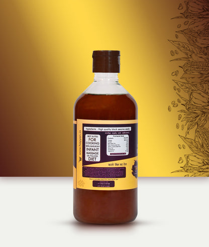 HAYYAN Cold Pressed black sesame Oil - 500 Ml