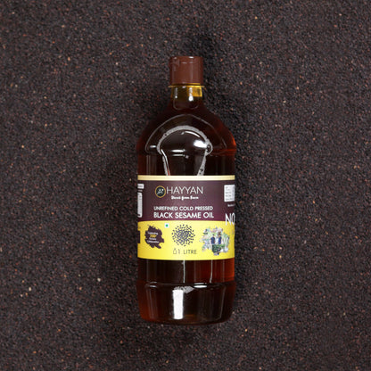 HAYYAN Cold Pressed black sesame Oil - 1 Litre