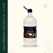 HAYYAN Cold Pressed Unrefined Own Farm Coconut Oil ( Chekku / Ghani ) - 1 Litre