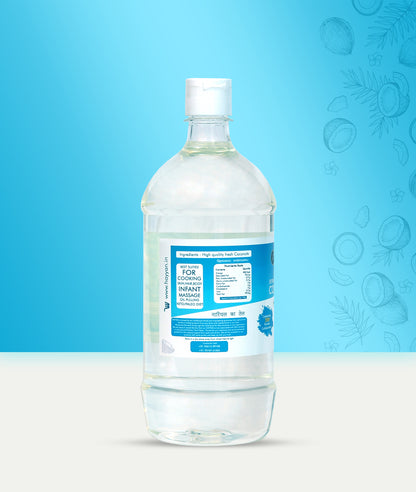 HAYYAN Extra Virgin Cold Pressed Unrefined Coconut Oil from Coconut Milk - 1 Litre
