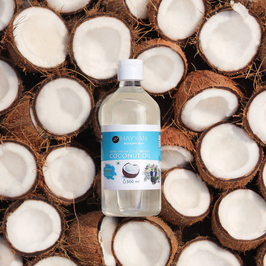 HAYYAN Organic Extra Virgin Coconut Oil - 500 ml