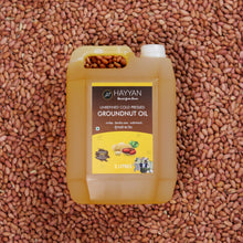 HAYYAN Cold Pressed Unrefined Groundnut/Peanut Oil ( Chekku / Ghani ) (2 Litres)