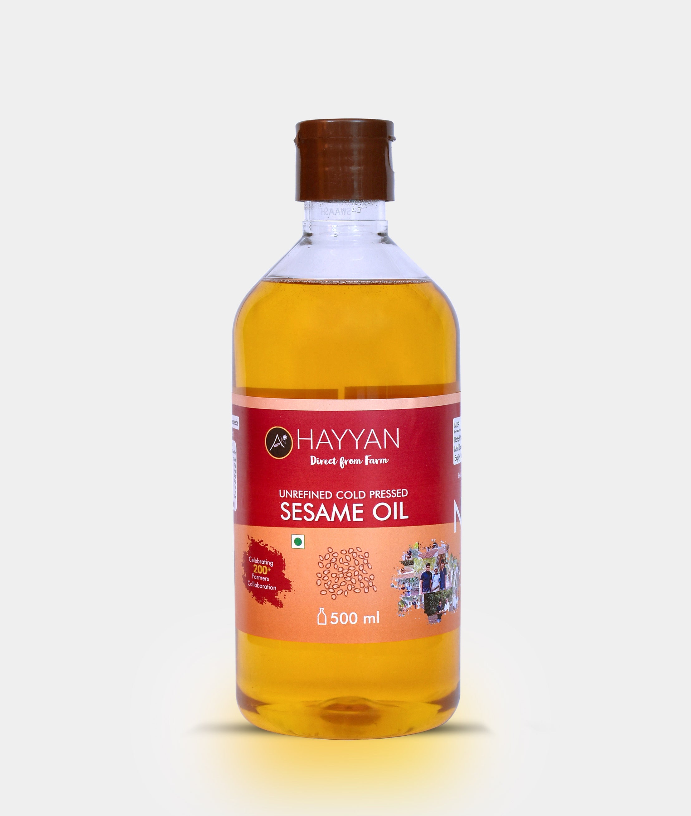 HAYYAN Cold Pressed sesame Oil - 500 ml