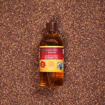 HAYYAN Cold Pressed sesame Oil - 500 ml